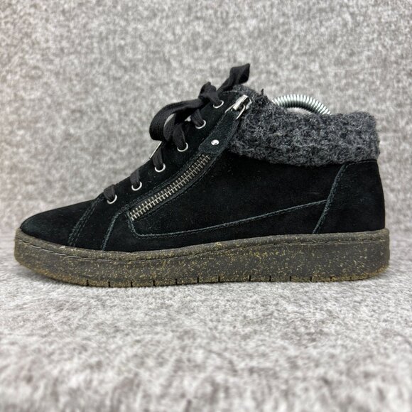 ✅Aetrex Bonnie Arch Support Sneakers Black Womens 7.5-8 EU38 Side-zip Orthotic - Picture 5 of 12